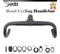 DEDA - guidon de cyclisme sur route en carbone, câble interne, guidon intégré en carbone T1000, Clip intégré en carbone, diamètre 28.6mm 380x100mm