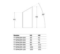 Deda Prolongateurs De Guidon Tt 80 Mm 30º