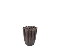 Dedali Vase H18 cm Marron Foncé