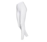 DeDavide Legging 7/8 en coton pour femme, Blanc., L
