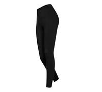 DeDavide Leggings 7/8 en coton pour femme - Noir - XX-Large