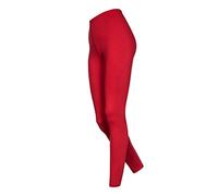 DeDavide Lot de 2 Culottes Longues pour Femme en Coton Plusieurs Couleurs Tailles S à 6XL - Rouge - W36