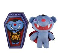 Deddy Bears - Peluche Vambear de 15 cm avec cercueil en peluche - Halloween - Décorations d'intérieur, accessoires, cadeaux effrayants pour enfants et adultes
