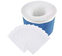 Dedeka Chaussettes de Skimmer de Piscine Réutilisable 50 Pièces, Pool Skimmer Socks,Filet de Chaussettes Universel pour Filtre de Piscine,Parfaits pour filtres, paniers et Pack de Skimmers