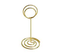 DEDEMCO Lot de 20 supports dorés de qualité supérieure pour numéro de table, numéro de table, support pour photo, menu, centre de table, fête de mariage, anniversaire, banquet