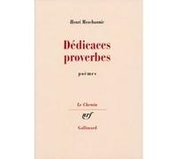 Henri Meschonnic – Dédicaces proverbes – Gallimard