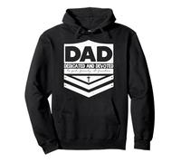 Dedicated and Devoted Happy Father's Day Christian Dad Sweat à Capuche