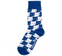 DEDICATED - Socks Sigtuna Pepita Cats - Chaussettes multifonctions - EU 41-45 - sodalite blue