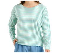 DEDICATED - Women's Top Humledal Stripes - Haut à manches longues - XS - pool blue