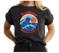 DEDICATED - Women's Visby Happiness - T-shirt - M - charcoal