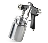 Dedoes Industries - Pistolet à siphon 2,0 mm avec gobelet en métal de 1000 ml - Pulvérisateur de peinture LVLP de précision - Projets professionnels et DIY - Outils de peinture efficaces - Finition