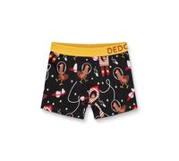 Dedoles Boxer Homme & Garçon sous-vêtements Caleçon Coton Beaucoup Designs Amusants, Couleur: Noir, désign: Poule Astronaute (garçon), Taille: 2-4 Ans