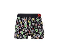 Dedoles Boxer Homme & Garçon sous-vêtements Caleçon Coton Beaucoup Designs Amusants Hockey Barbecue Football Citron Lime Cadeau, Couleur: Noir, Motif: Recharge Sociale (Boxer raccourcis), Taille: M