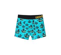 Dedoles Boxer Homme & Garçon sous-vêtements Caleçon Coton Beaucoup Designs Amusants Hockey Barbecue Football Citron Lime Cadeau, Couleur: Bleu, désign: Bateau Pirate (Garçon), Taille: 9-10 Ans