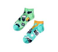 Dedoles Chaussettes Unisexe Homme Femme & Enfants beaucoup designs amusants Football Pompier Grenouille gauche droite différent, couleur: Turquoise, désign: Photographe (socquettes), taille: 39-42