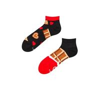 Dedoles Chaussettes Unisexe Homme Femme & Enfants beaucoup designs amusants gauche droite différent, couleur: Rouge, motif: Amour du chocolat (socquettes), taille: 39-42