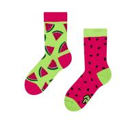 Dedoles Chaussettes Unisexe Homme Femme & Enfants beaucoup designs amusants gauche droite différent, couleur: Rouge, motif: Pastèque, taille: 27-30