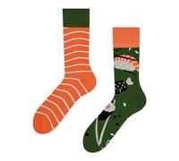 Dedoles Chaussettes Unisexe Homme Femme & Enfants beaucoup designs amusants gauche droite différent, couleur: Orange, motif: L’heure des sushis, taille: 43-46