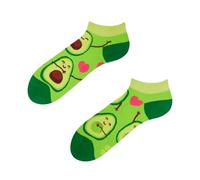 Dedoles Chaussettes Unisexe Homme Femme & Enfants beaucoup designs amusants gauche droite différent, couleur: Vert, motif: Amour des avocats (Socquettes), taille: 35-38