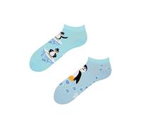 Dedoles Chaussettes Unisexe Homme Femme & Enfants beaucoup designs amusants gauche droite différent, couleur: Bleu, motif: Manchot heureux (Socquettes), taille: 43-46