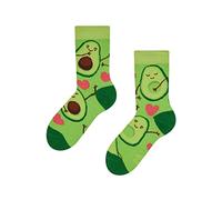 Dedoles Chaussettes Unisexe Homme Femme & Enfants beaucoup designs amusants gauche droite différent, couleur: Vert, motif: Amour des avocats, taille: 35-38
