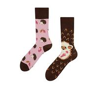 Dedoles Chaussettes Unisexe Homme Femme & Enfants beaucoup designs amusants gauche droite différent, couleur: Rose, motif: Hérisson, taille: 39-42