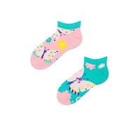 Dedoles Chaussettes Unisexe Homme Femme & Enfants beaucoup designs amusants gauche droite différent, couleur: Rose, motif: Papillons doux (socquettes), taille: 31-34