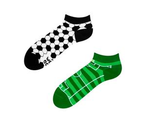 Dedoles Chaussettes Unisexe Homme Femme & Enfants beaucoup designs amusants gauche droite différent, couleur: Vert, motif: Football (Socquettes), taille: 43-46