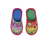 Dedoles Chaussons Homme Femme & Enfants Mousse Mémoire Pantoufles beaucoup designs amusants Licorne Musique Teckel Amour Panda Cadeau, Couleur: Premières lettres, 28-29 EU