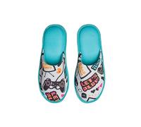 Dedoles Chaussons Homme Femme & Enfants Mousse Mémoire Pantoufles beaucoup designs amusants Licorne Musique Teckel Amour Panda Cadeau, Couleur: Joueur, 40-41 EU