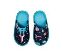 Dedoles Chaussons Homme Femme & Enfants Mousse Mémoire Pantoufles beaucoup designs amusants Licorne Musique Teckel Amour Panda Cadeau, Couleur: Planètes, 28-29 EU
