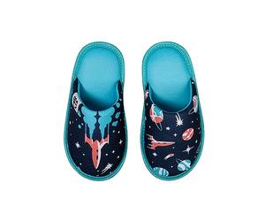 Dedoles Chaussons Homme Femme & Enfants Mousse Mémoire Pantoufles beaucoup designs amusants Licorne Musique Teckel Amour Panda Cadeau, Couleur: Planètes, 28-29 EU