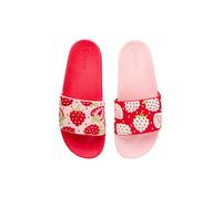 Dedoles Chaussure Homme Femme & Enfants Sandales Antidérapant designs amusants Livre Pizza Café Renard Lama Cadeau, Couleur: Fraises sucrées, Taille: 33 EU