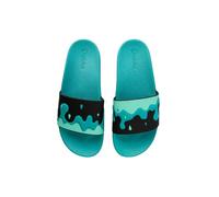 Dedoles Chaussure Homme Femme & Enfants Sandales Antidérapant designs amusants Livre Pizza Café Renard Lama Cadeau, Couleur: Gouttes turquoises, Taille: 36 EU