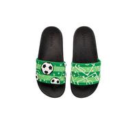 Dedoles Chaussure Homme Femme & Enfants Sandales Antidérapant designs amusants Livre Pizza Café Renard Lama Cadeau, Couleur: Terrain de football, Taille: 44 EU