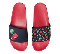 Dedoles Chaussure Homme Femme & Enfants Sandales Antidérapant designs amusants Livre Pizza Café Renard Lama Cadeau, Couleur: Cerises sucrées, 43 EU