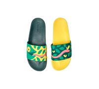 Dedoles Chaussure & Pantoufles Homme Femme & Enfants Sandales Antidérapant designs amusants Livre Pizza Café Renard Lama Cadeau, couleur: Multicolore, motif: Caméléon à la chasse, taille: 45