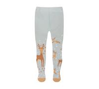 Dedoles Collants Enfants Fille & Garçon Coton Designs amusants Licorne Oiseaux Koala Chaton Policier Cadeau, couleur: Blanc, motif: Rennes dans la neige, taille: 3-4 years