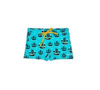 Dedoles Maillot de Bain Homme & Garçon 100% Polyester recyclé Short de Bain Beaucoup Designs Amusants Coco Citrons Surf, Couleur: Bleu, Motif: Bateau Pirate, Taille: 9-10 Ans