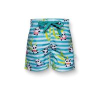 Dedoles Maillot de Bain Homme & Garçon 100% Polyester recyclé Short de Bain Beaucoup Designs Amusants Coco Citrons Surf, Couleur: Panda en Vacances, 1-2 años