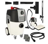 Dedra Aspirateur Eau et poussière à Utiliser avec Une Ponceuse à plâtre, 1600 W, Filtre Vibrant Automatique, Prise intégrée Max 2000 W, enroulement en cuivre Efficace du Moteur