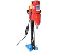 DEDRA Carotteuse diamant sur bâti 2500 W, Ø 80-205 mm, 700 tr/min, filetage 1 1/4", forage à eau pour béton, béton armé, pierre et maçonnerie, avec statif de perçage