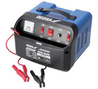 DEDRA Chargeur Démarreur 12/24V 30A Professionnel - Booster Batterie 400A Jusqu’à 350Ah - Fonction Désulfatation + Réparation - Câbles 2m Cuivre Pur, Écran LCDs