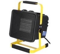 DEDRA Chauffage électrique PTC 2,0 kW carré avec support DED9930C3 élément chauffant en céramique, pour pièces bien isolées, thermostat, protection contre la surchauffe, trois modes de fonctionnement