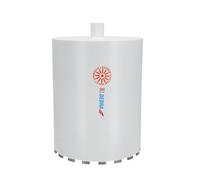DEDRA Couronne de forage diamantée pour carotteuse HW4300, Ø 300 mm, longueur 400 mm, fonctionnement refroidi à l'eau, dents diamantées soudées au laser, convient aux matériaux durs