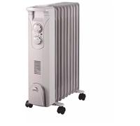 Radiateur à huile - DEDRA - DA-J2052F - 2000 W - Ventilation 400 W - Thermostat mécanique