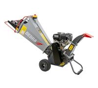 Dedra DED8684 Broyeur à Essence pour Branches 4000 W Moteur LONCIN 5,5 CV Diamètre de Coupe 10 cm Système de Coupe Efficace Construction Robuste Mobilité Facile Grandes roulettes de Transport