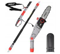 DEDRA Élagueuse électrique sur perche 750 W, guide 8" 200 mm, portée 2,85 m, vitesse de chaîne 11 m/s, réservoir d’huile 75 ml, pour élagage et coupe de branches