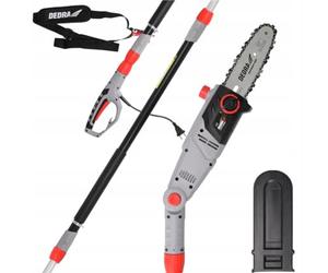 DEDRA Élagueuse électrique sur perche 750 W, guide 8" 200 mm, portée 2,85 m, vitesse de chaîne 11 m/s, réservoir d’huile 75 ml, pour élagage et coupe de branches
