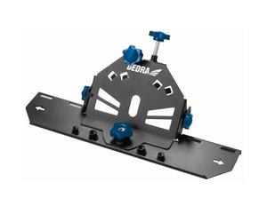 DEDRA Embout de chanfrein d'angle à 45° pour meuleuse d'angle Support pour coupe-carrelage 115/125 mm, coupe efficace du carrelage, acier, compatibilité avec différents aspirateurs, solide en acier
